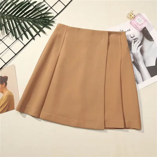 Irregular High Waist Skirt Women Korean-Style Fashion Short Sexy Mini Skirt Jupe Femme Spring Summer Skirts Womens Faldas C5472