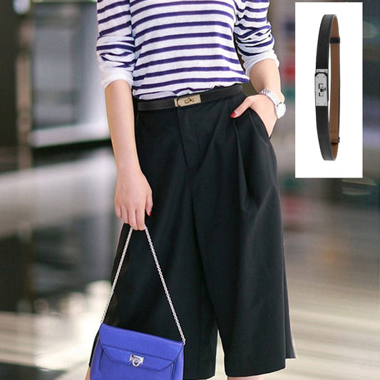 Cow Leather Waist Slim Belt