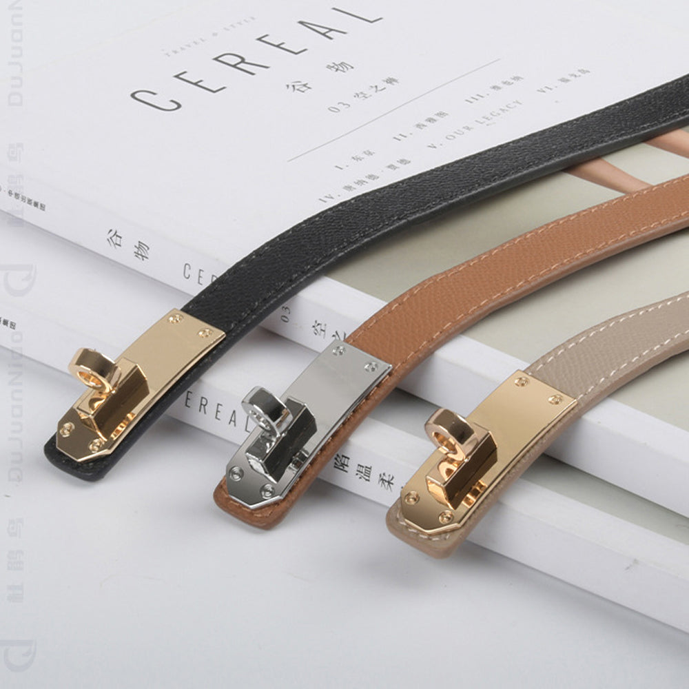 Cow Leather Waist Slim Belt