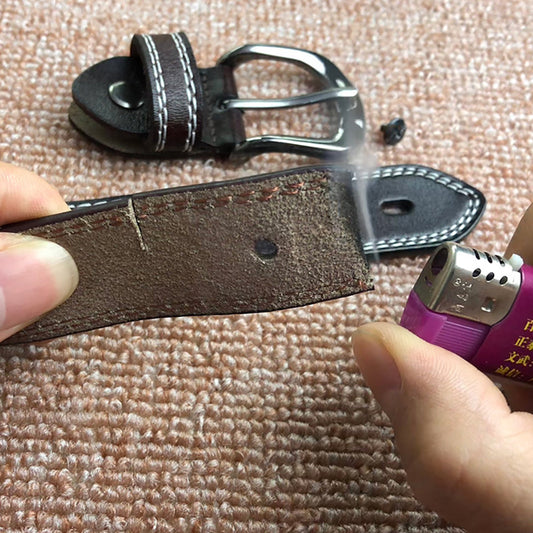 Leather Belts with Alloy Pin Buckle Design