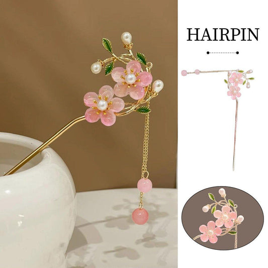 Chinese Style Fringe Hanfu Hairpin Headdress