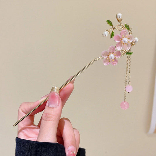 Chinese Style Fringe Hanfu Hairpin Headdress
