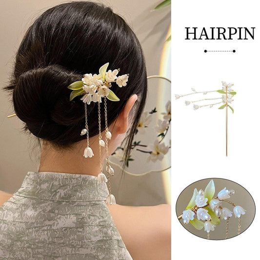 Chinese Style Fringe Hanfu Hairpin Headdress
