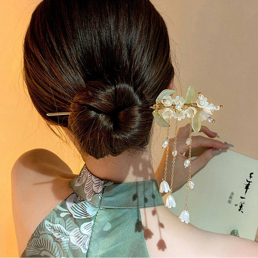 Chinese Style Fringe Hanfu Hairpin Headdress