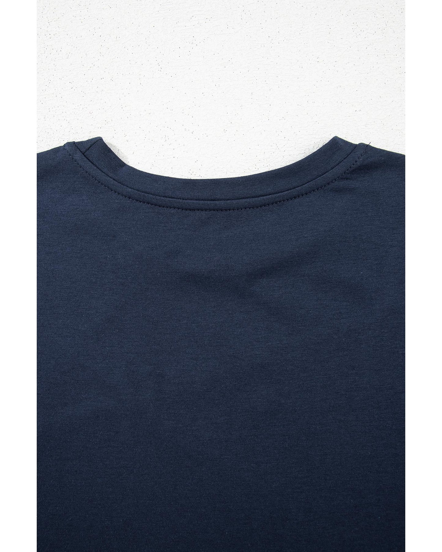 Toothpick Stripe Round Neck T-Shirt