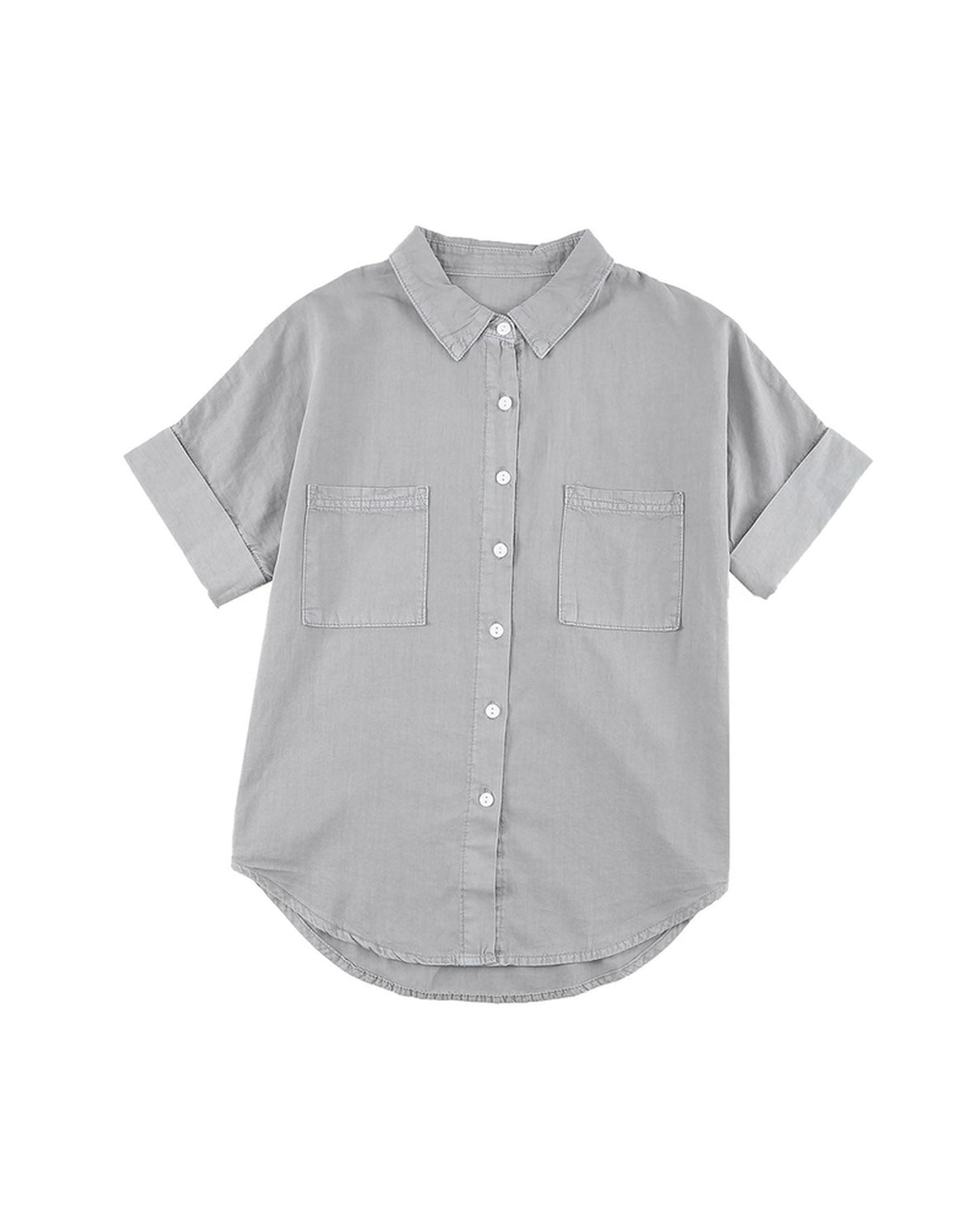 AZURA EXCHANGE Shirt with Turn-down Collar