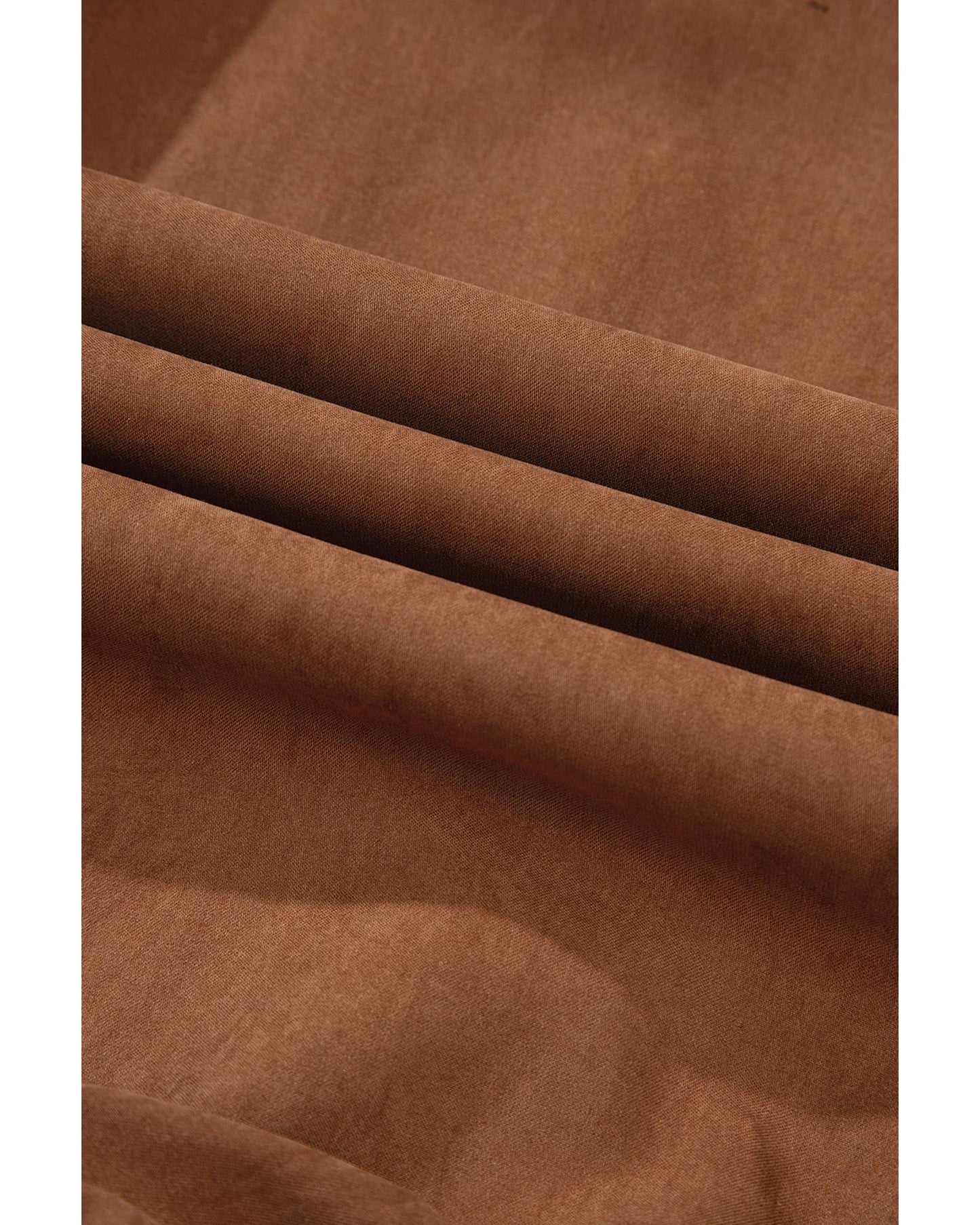 Chestnut Floral Lace Crochet Tiered Ruffled Mini Dress - XL