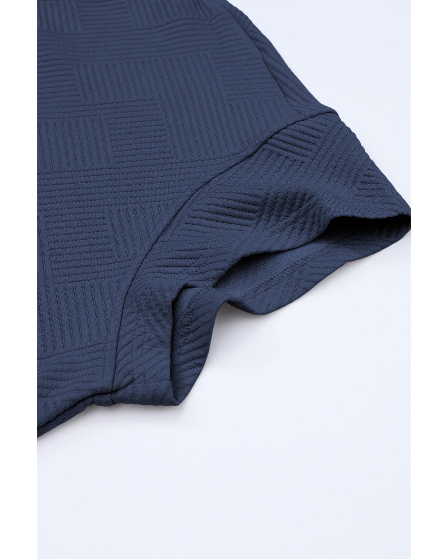 Textured Loose Fit T Shirt and Drawstring Pants