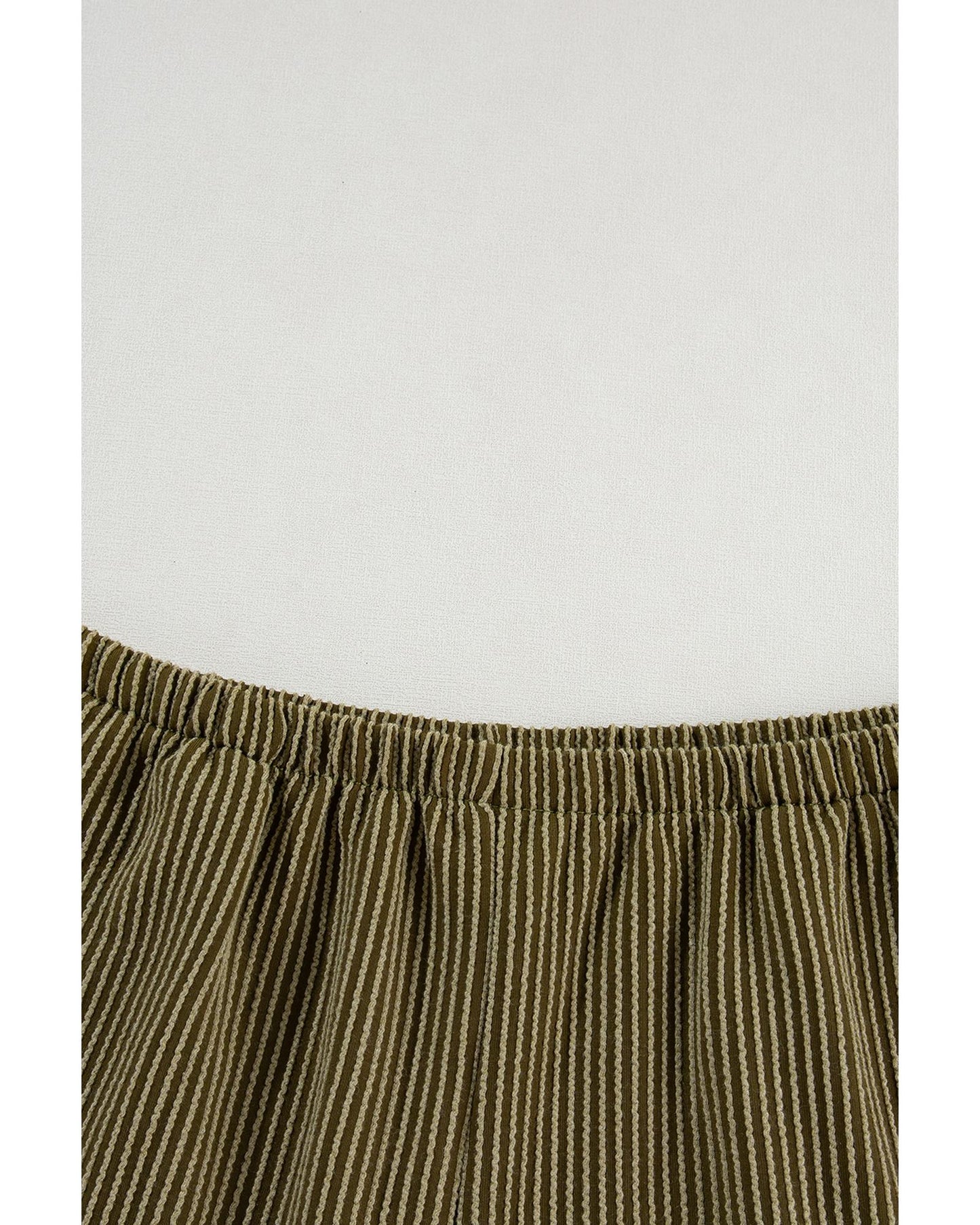 Ribbed Textured Knit Loose Fit Tee and Shorts Set
