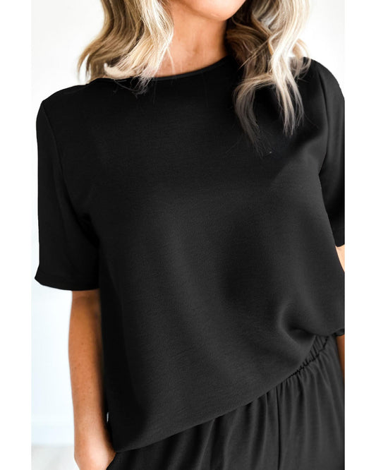 T Shirt Wide Leg Pants Set