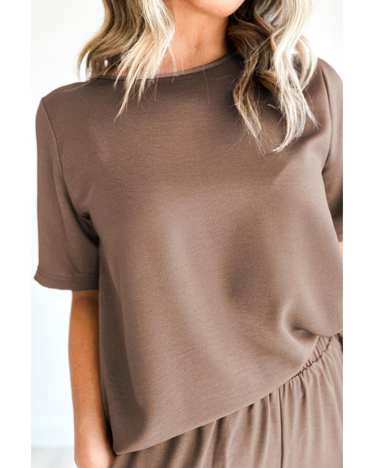 T Shirt Wide Leg Pants Set