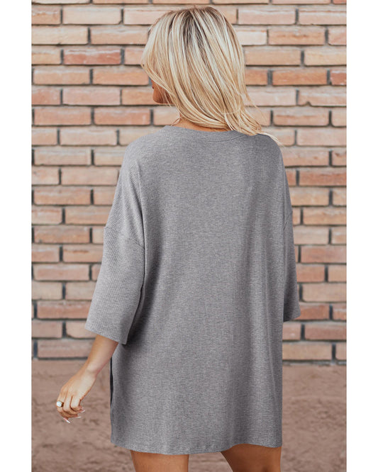 Loose Tunic Top and Slim Shorts Set