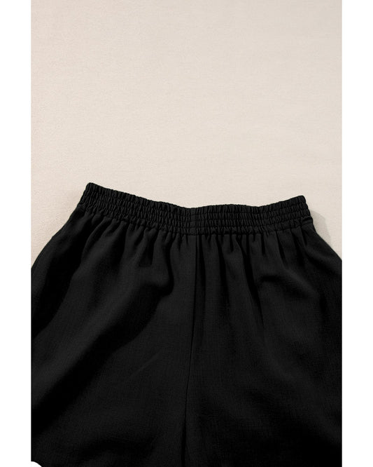 Ricrac Trim Tank Top and Elastic Waist Shorts