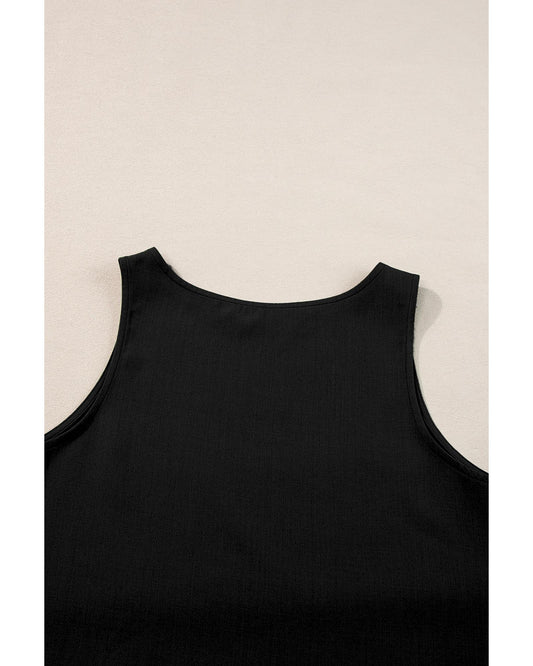 Ricrac Trim Tank Top and Elastic Waist Shorts