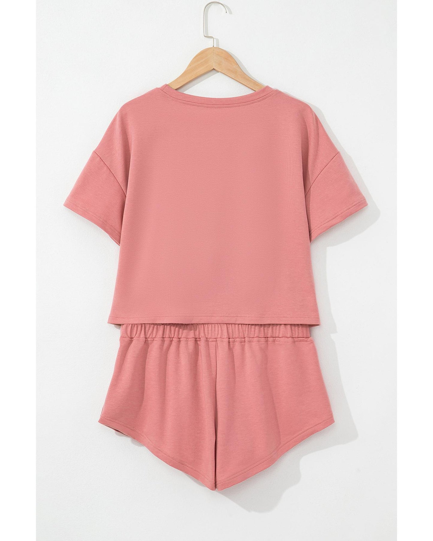Cropped Tee and Ruffle High Waist Skort