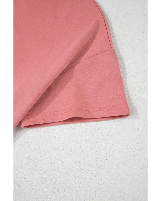 Cropped Tee and Ruffle High Waist Skort