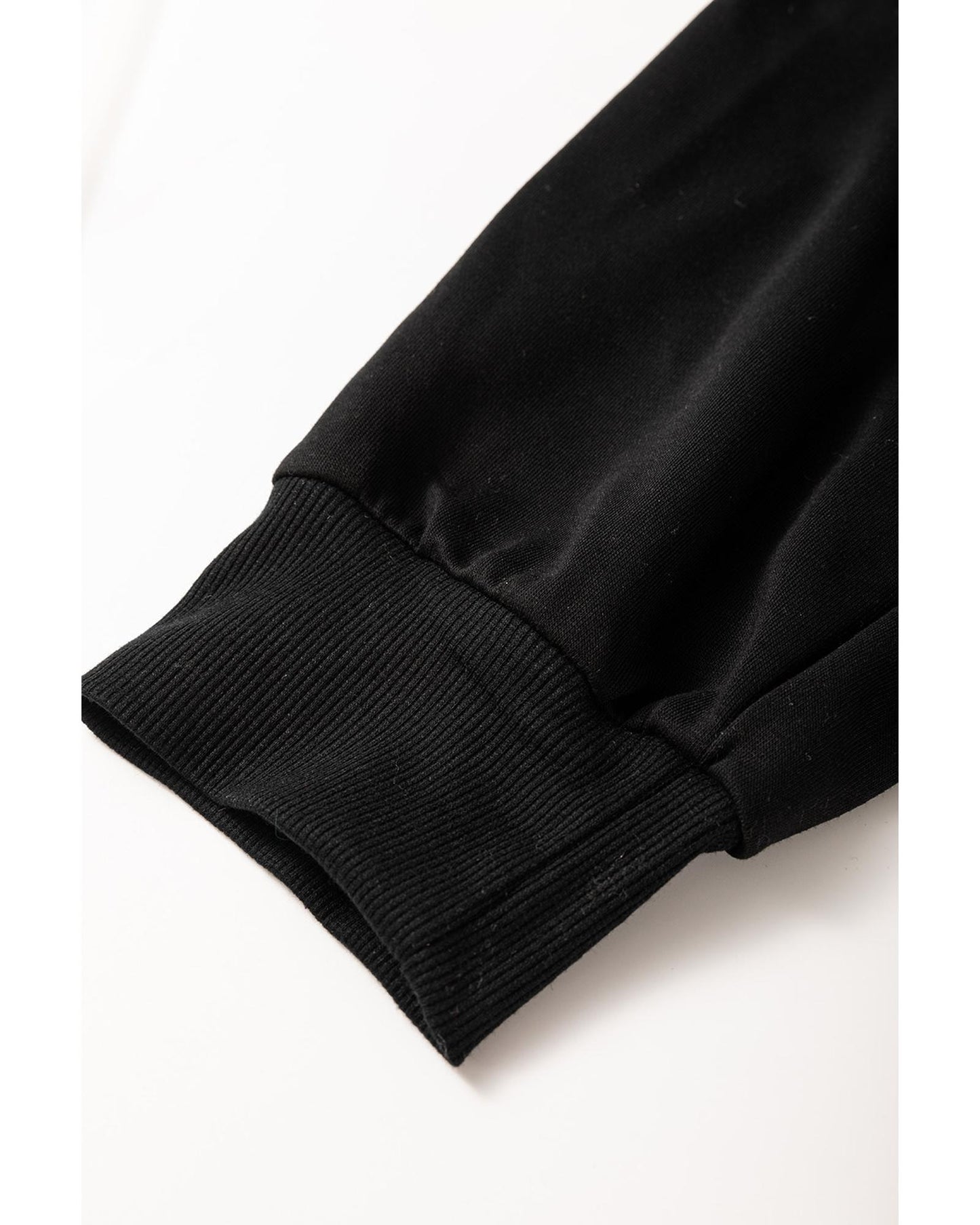 Black Zipper Flutter Sleeve Drawstring High Waist Jumpsuit
