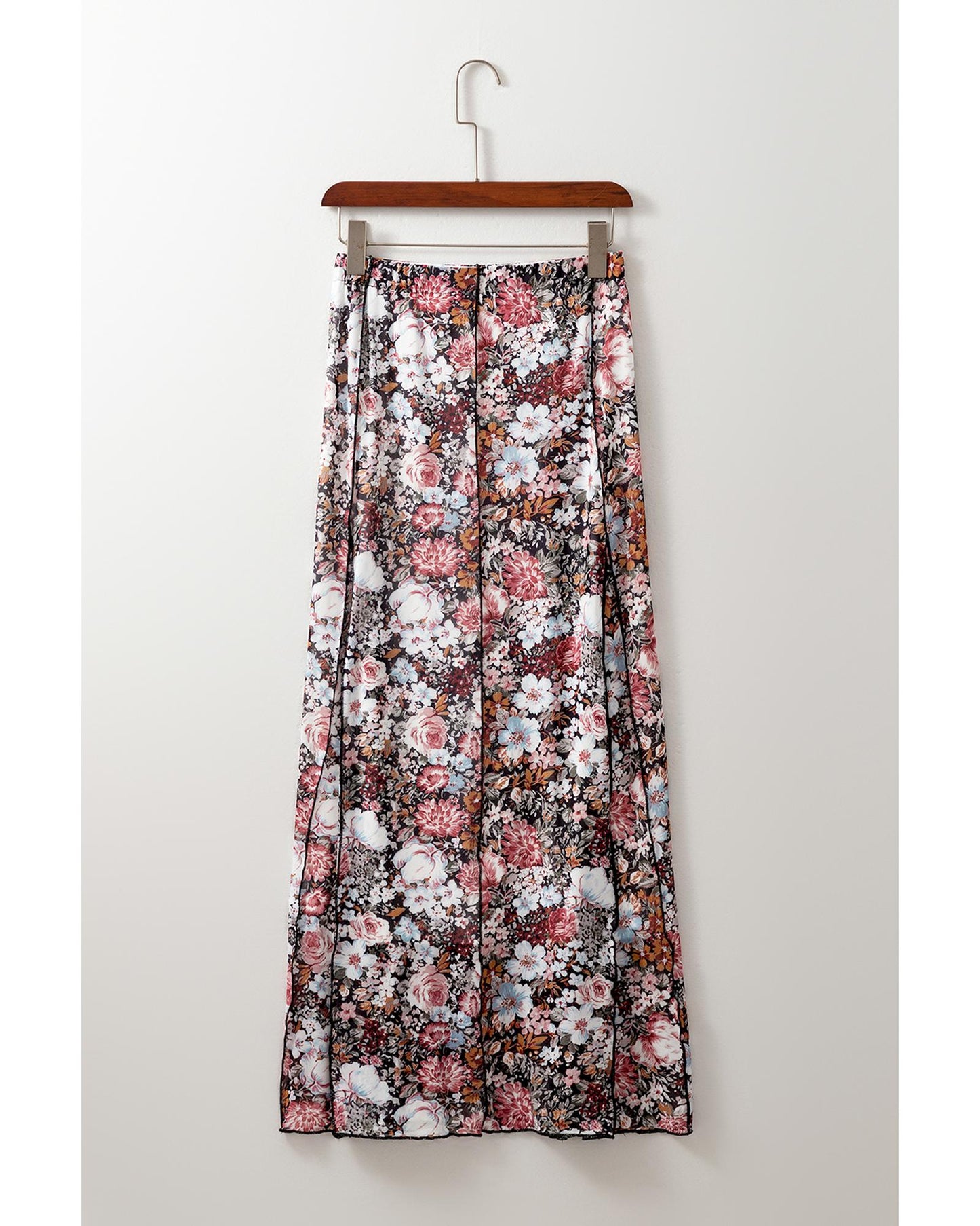 Floral Print High Waist Maxi Skirt
