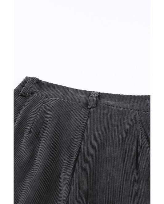 Corduroy High Waist Straight Leg Pants