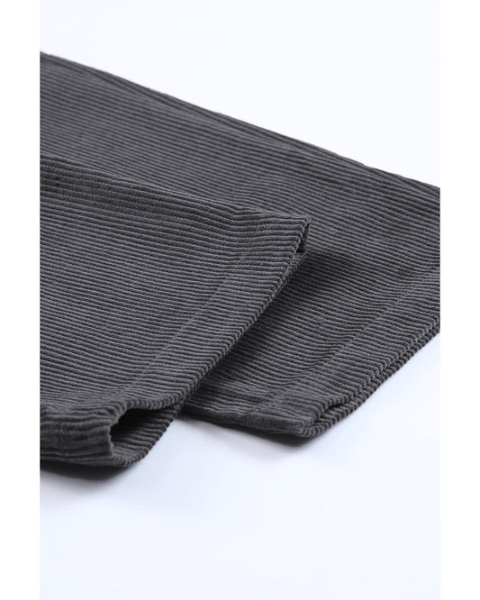 Corduroy High Waist Straight Leg Pants