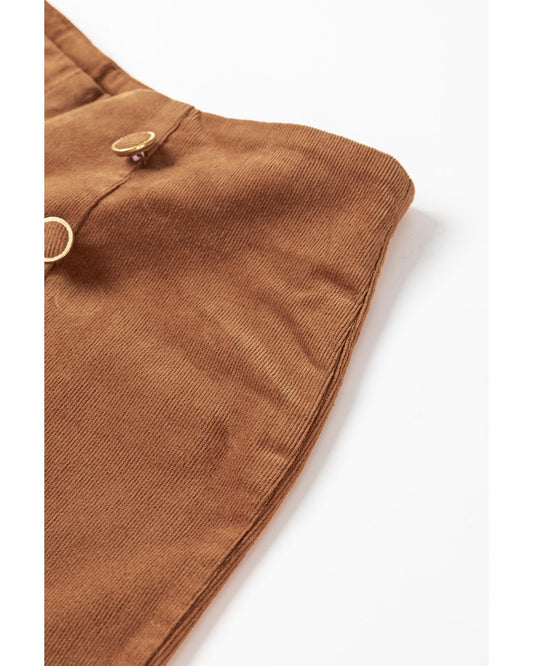 Double Breasted Straight Leg Pants