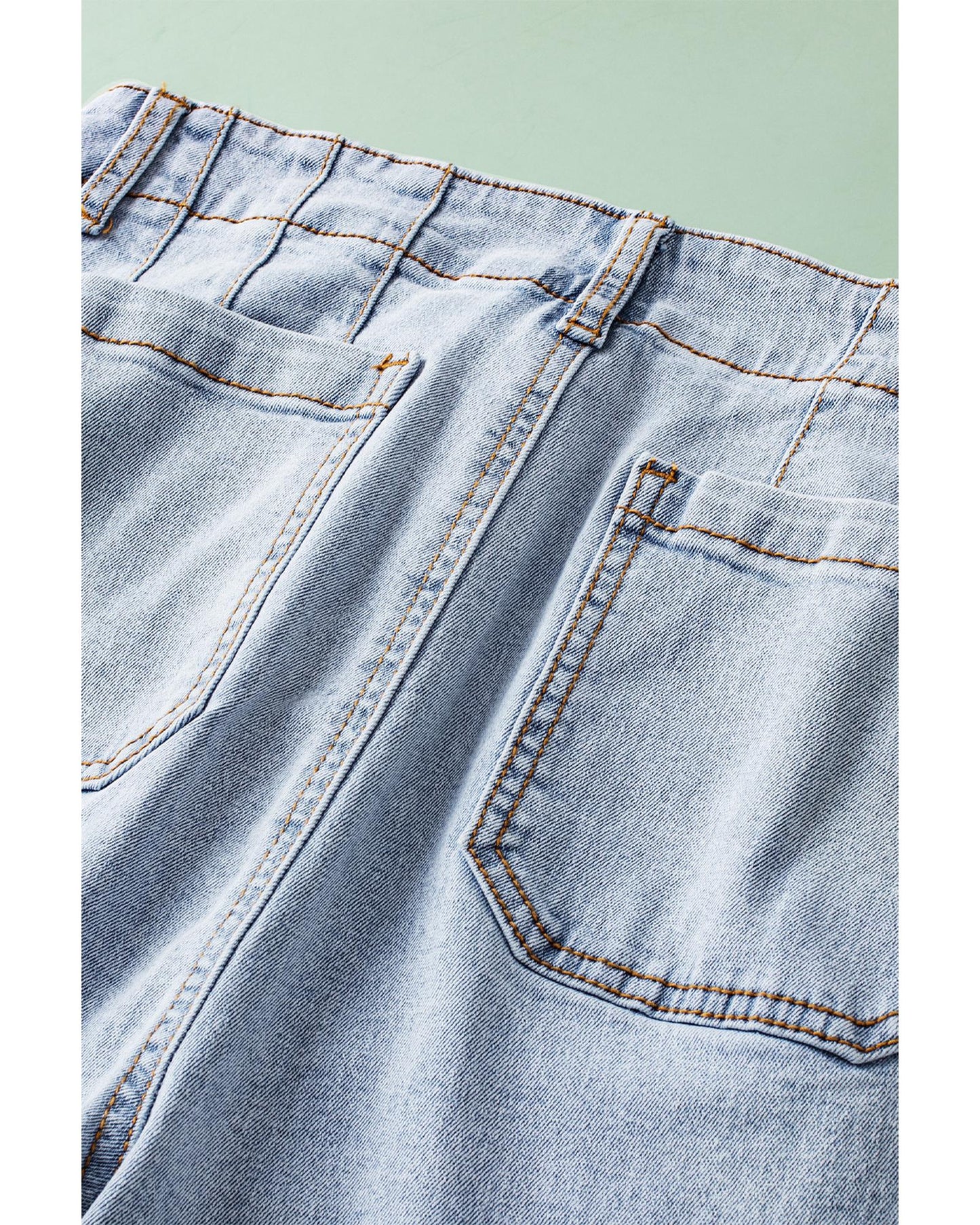 Beau Blue Acid Wash Cropped Jeans