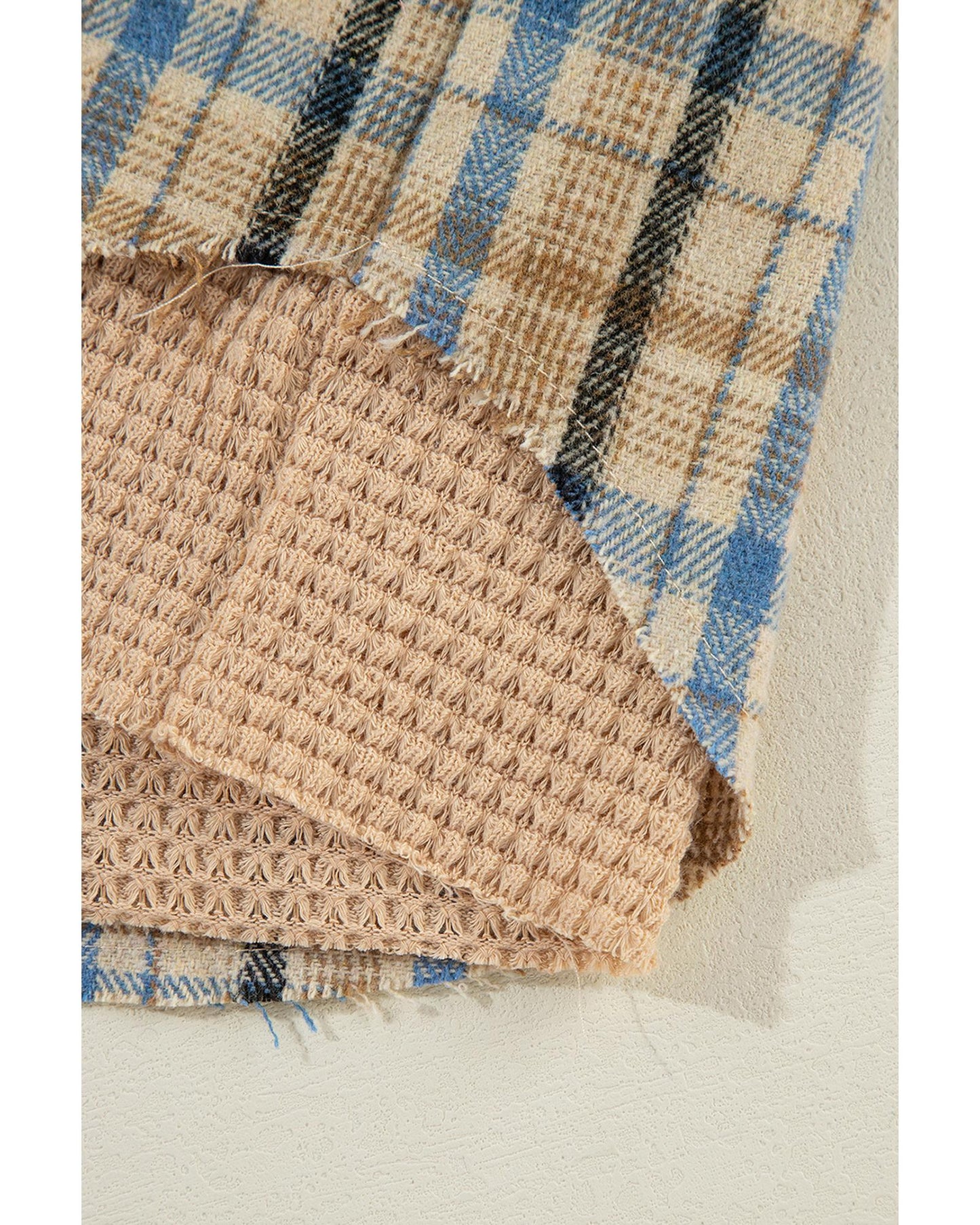 ASHLEIGH BLUE Waffle Knit Hooded Shacket