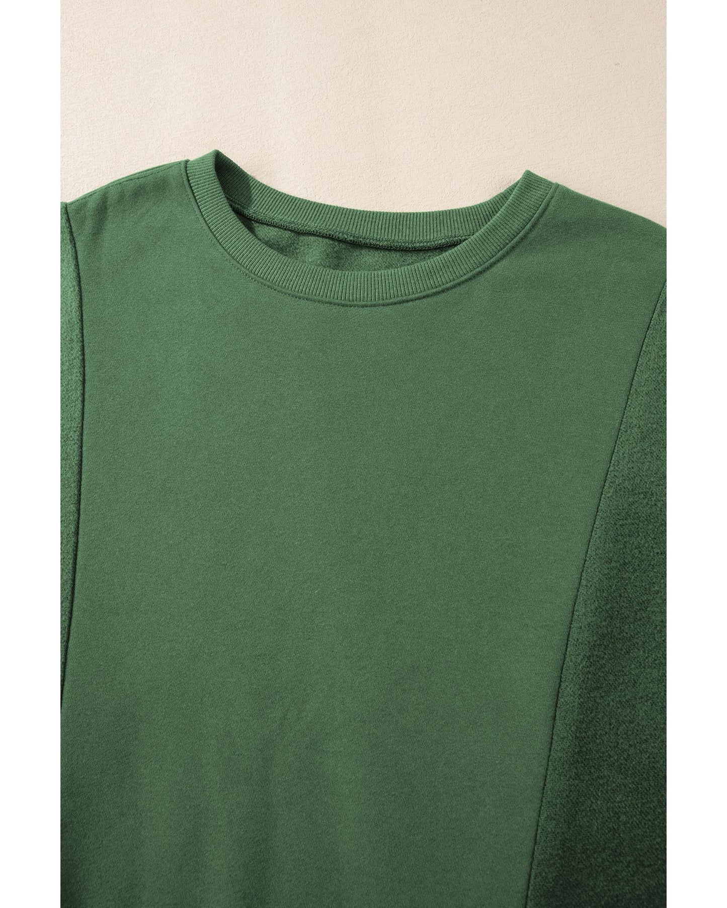 Plus Size Loose Patchwork Crewneck Sweatshirt