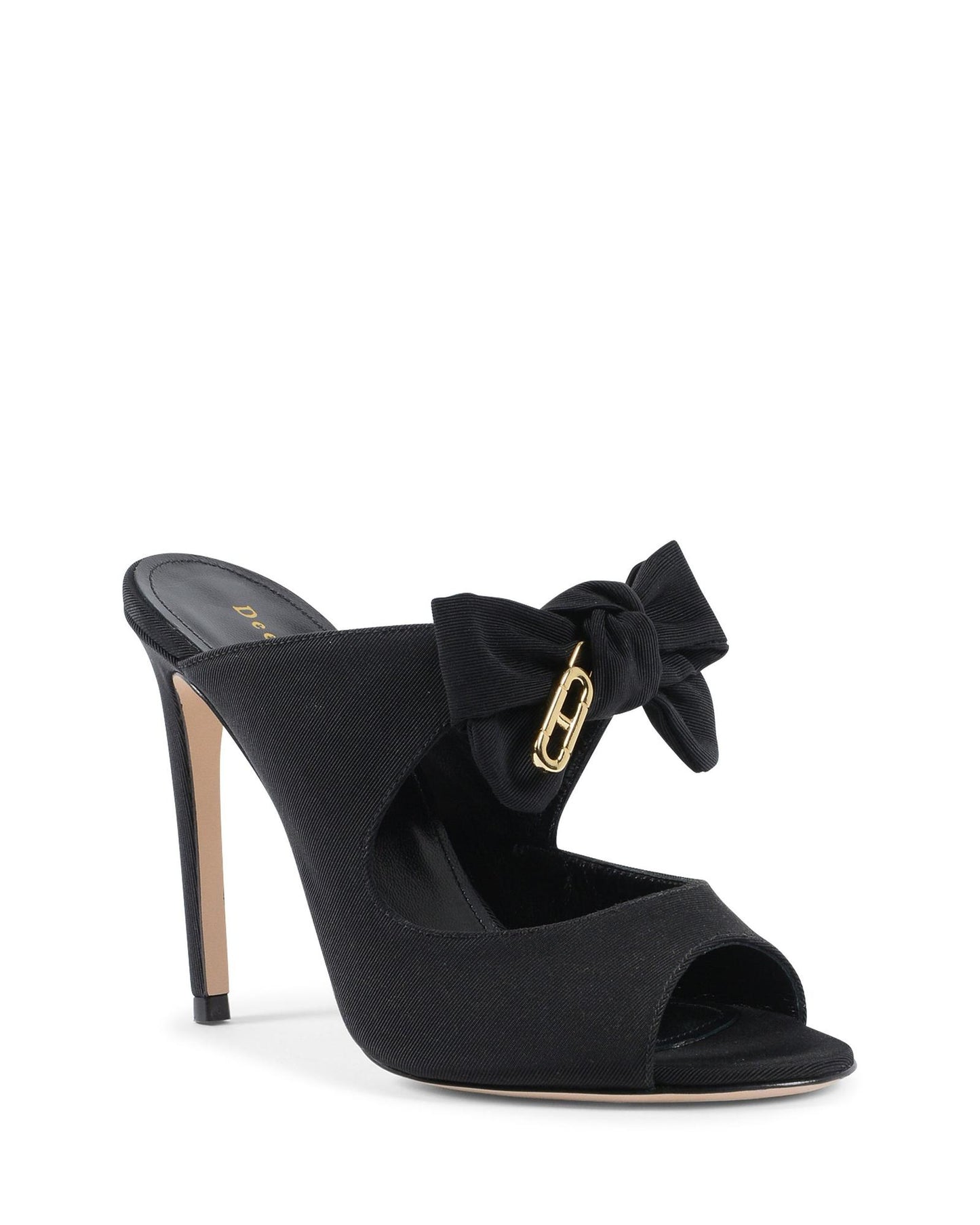 High Heel Mule with Bow Embellishment and Detail –