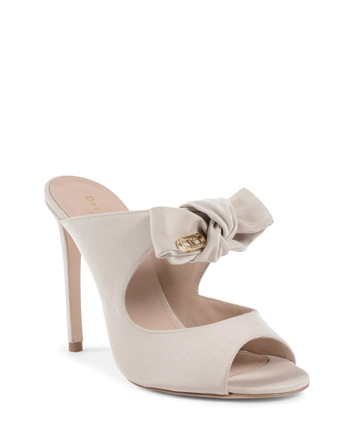 High Heel Mule with Bow Embellishment and Detail –