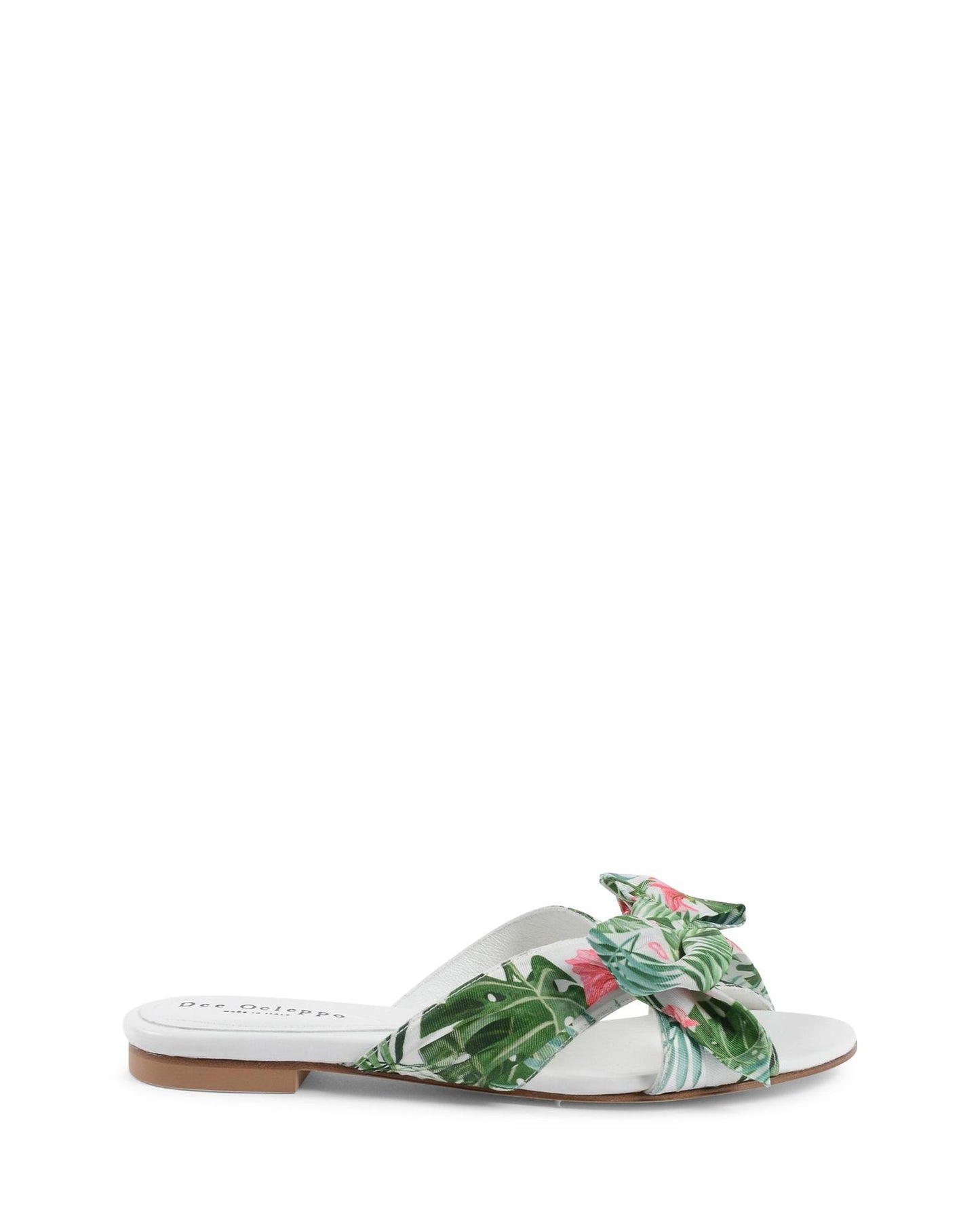 Silk Bow Mule with Flat Sole