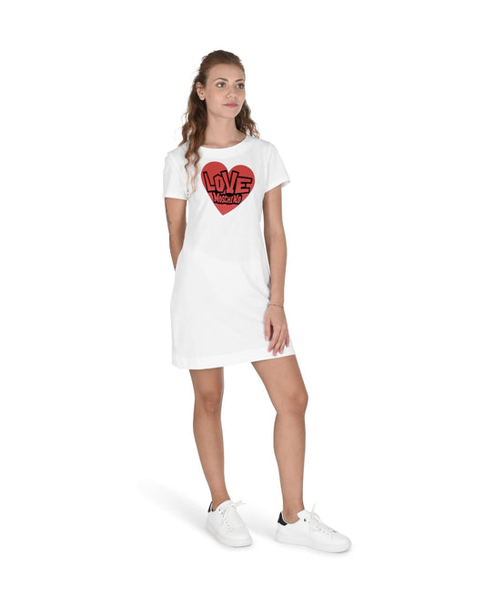 Heartprint Mini TShirt Dress