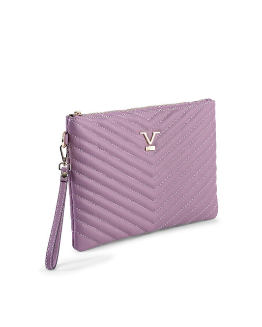 V Italia by Versace Quilted Clutch Bag