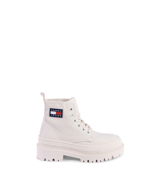 Platform Canvas Boots LaceUp - 38 IT