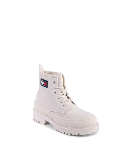 Platform Canvas Boots LaceUp - 38 IT