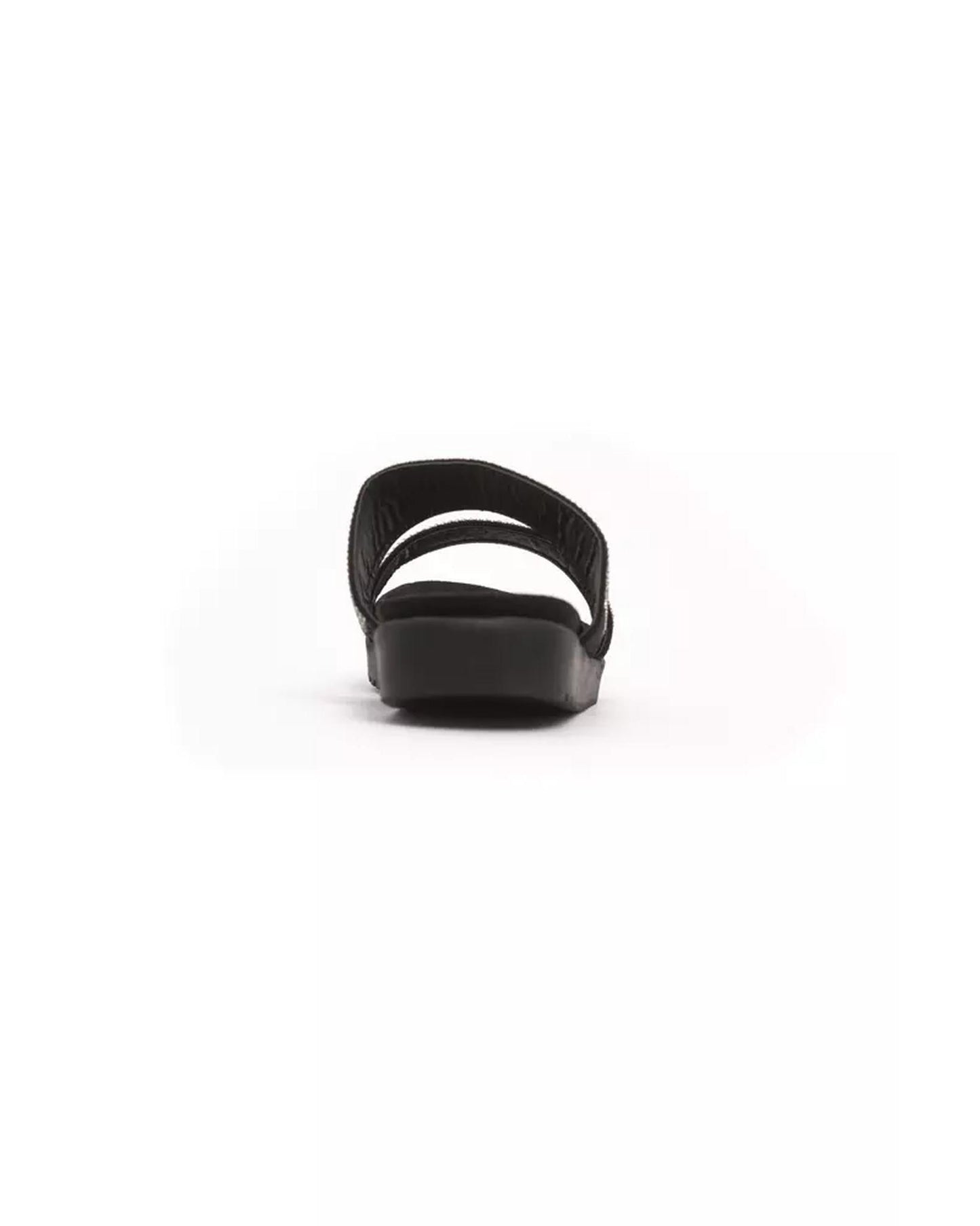 Two-Strap Rhinestone Low Sandal