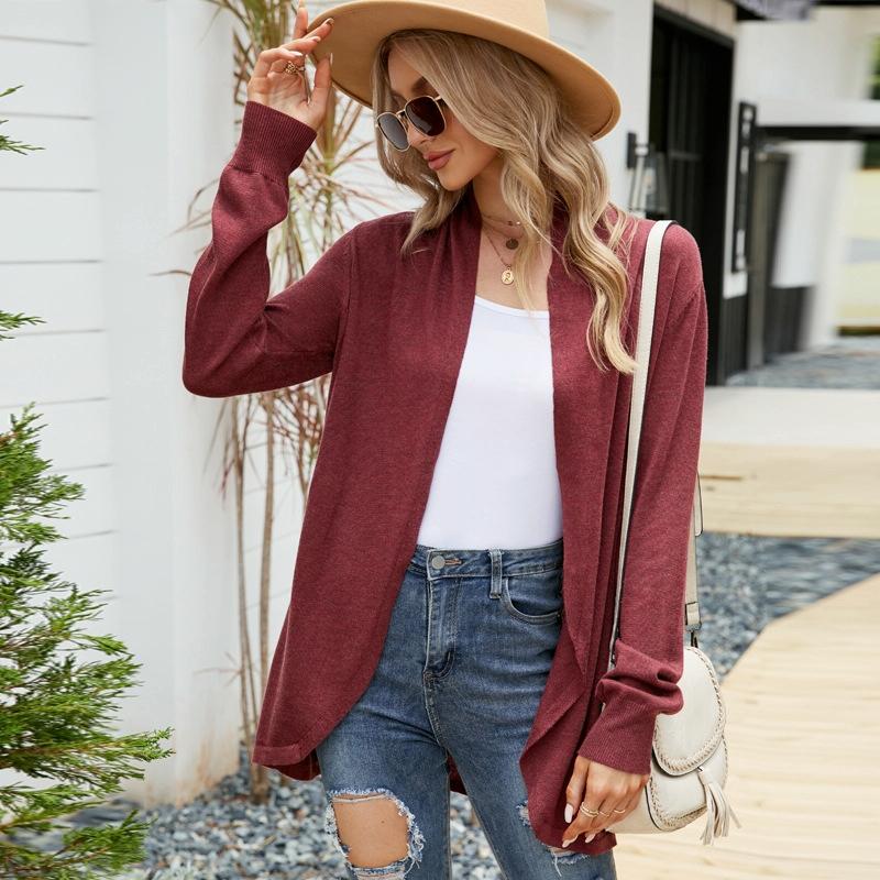 Mid-Length Sweater Jacket