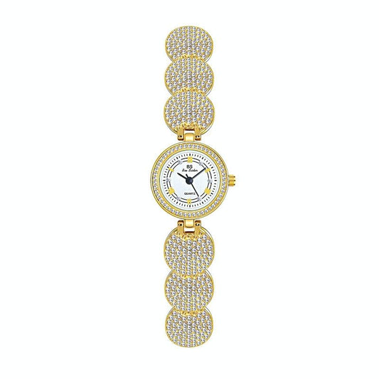 Diamond-inlaid Chain Watch