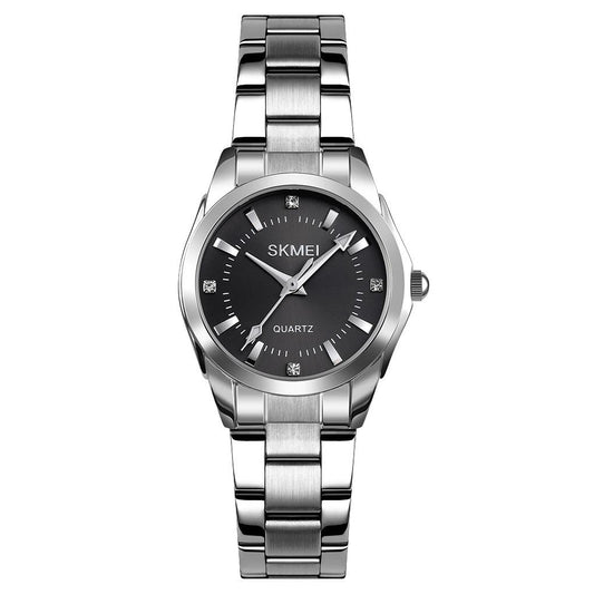 Waterproof Quartz Women Watch with Rhinestone Steel Strap - Delicate and Creative Design