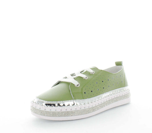 JUST BEE Women's CASINI Flats Silver 37EU