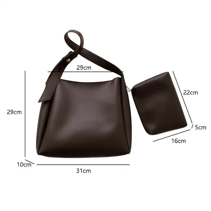 2-Piece Women's Bucket Bag Set