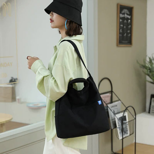 Minimalist Nylon Large Capacity Tote Bag