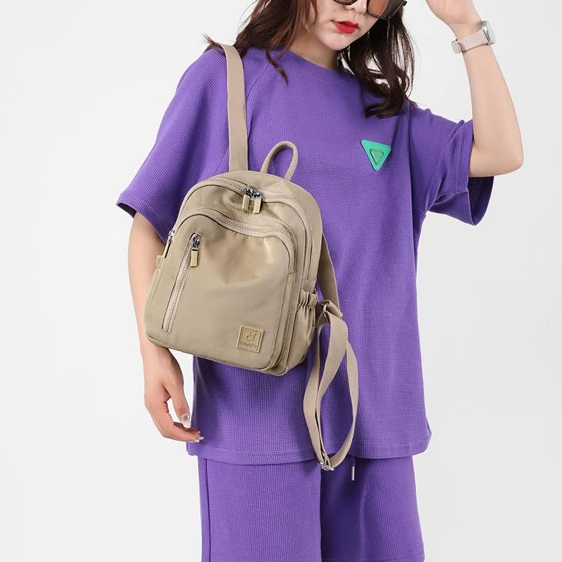 Mini Nylon Multi-Compartment Backpack