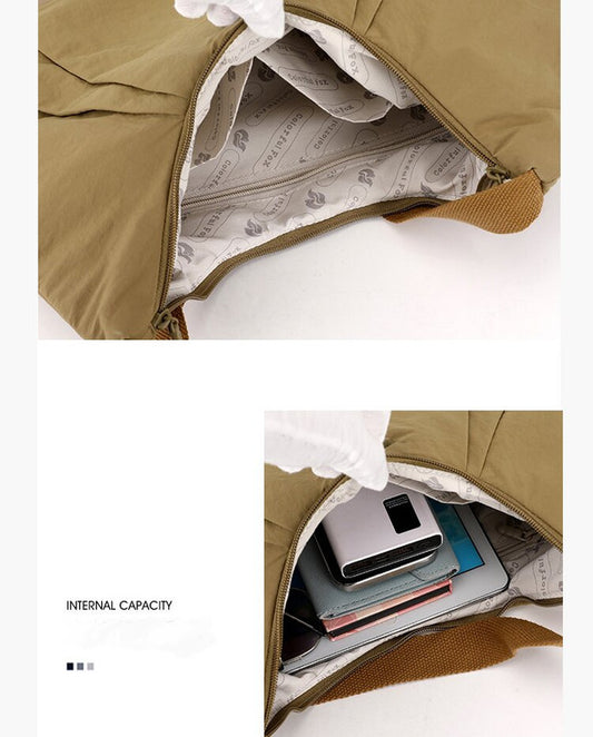 Waterproof Nylon Lightweight Tote Shoulder Bag
