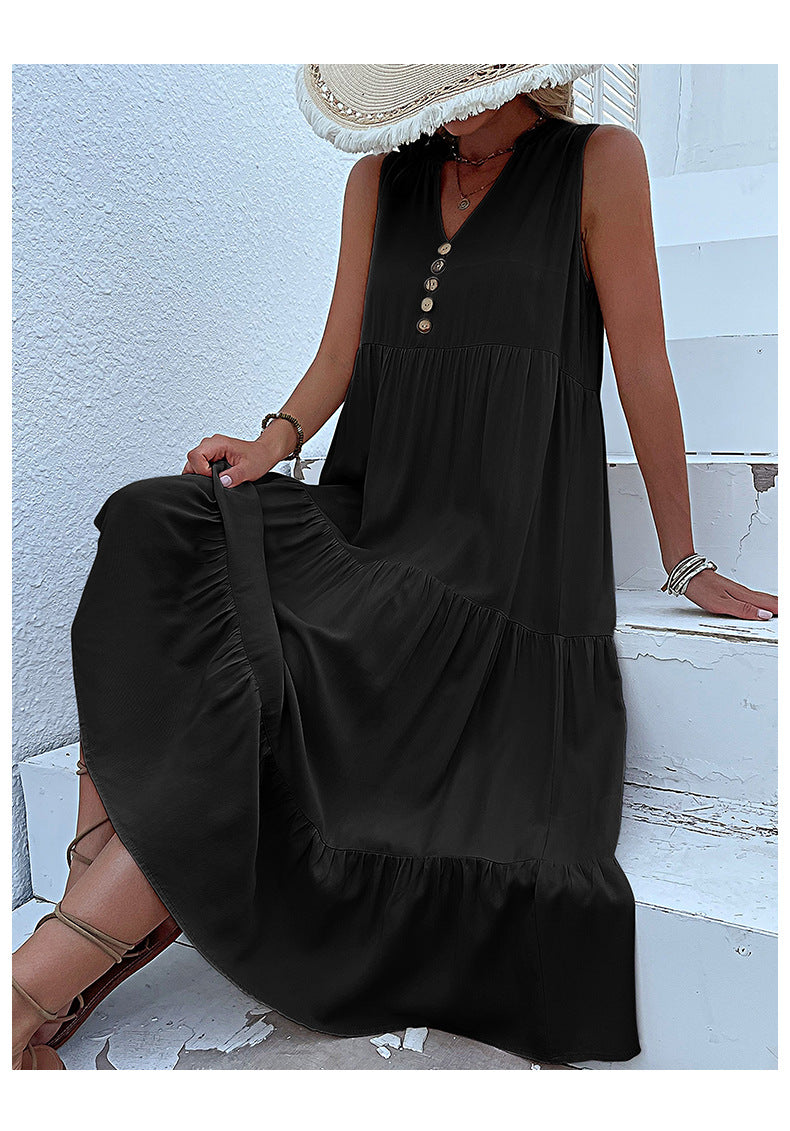 Flowy Sleeveless Midi Dress