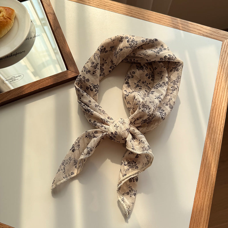 Versatile Patterned Square Scarf
