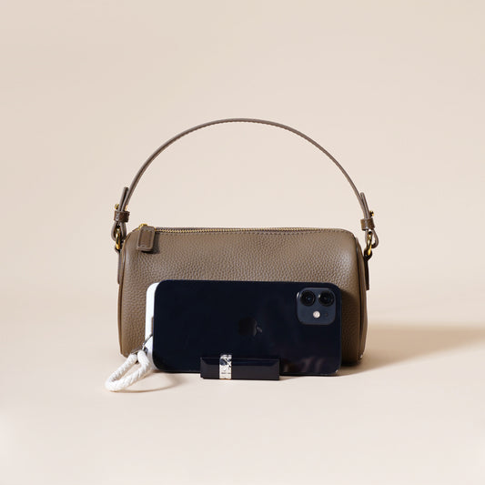 Mini Barrel Crossbody & Top Handle Bag