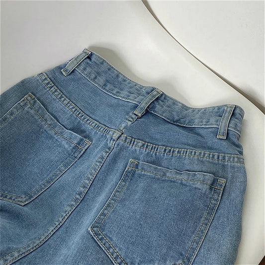 Denim Trendy High Waist Streetwear Shorts