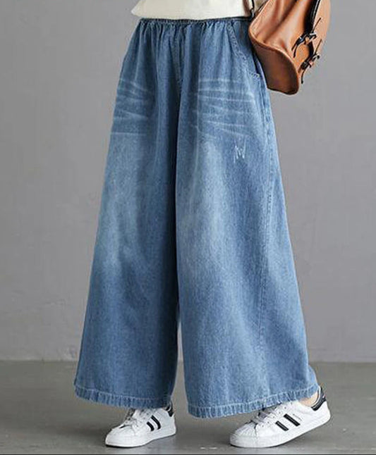 Loose Jeans Women 2025 Y2K New Casual Streetwear Denim Pants Wide-Leg Street Style Vintage High Waist Pockets Jean Femme