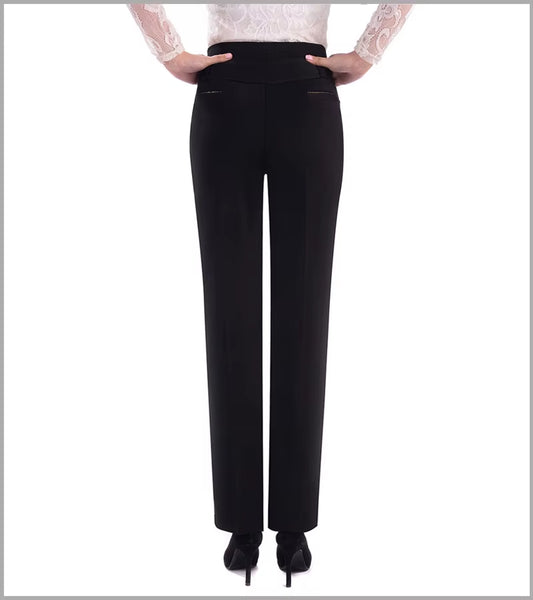 2024 New Spring Autumn Women Pants Slim Elastic High Waist Straight Pants Stretch Female Trousers Pantalones P170
